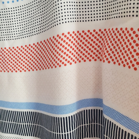 Elle Tank Red, White, and Blue Pattern Layered Size Small - Picture 2 of 8